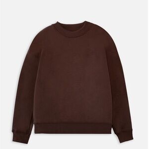 Hours Drop Shoulder Crewneck Brown XXL